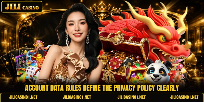 Account data rules define the privacy policy clearly Account data rules define the privacy policy clearly