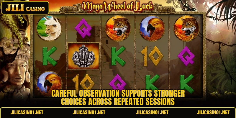 Careful observation supports stronger choices across repeated sessions Careful observation supports stronger choices across repeated sessions