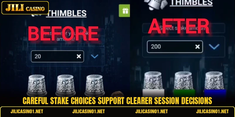 Careful stake choices support clearer session decisions Careful stake choices support clearer session decisions