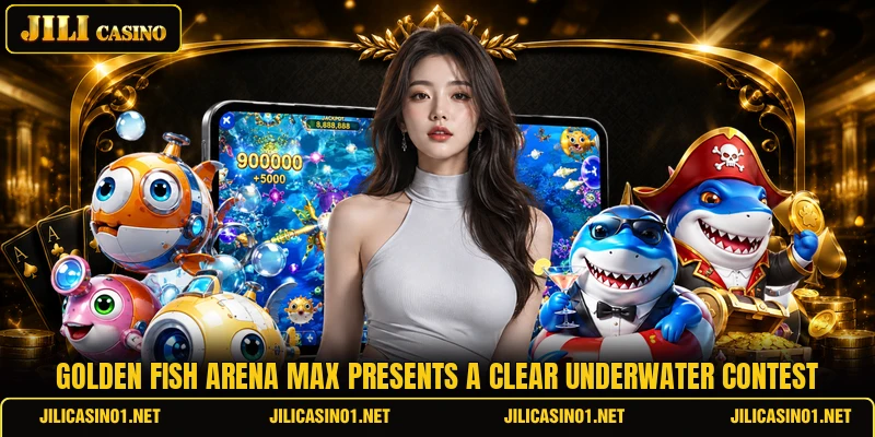 Golden Fish Arena Max presents a clear underwater contest Golden Fish Arena Max presents a clear underwater contest