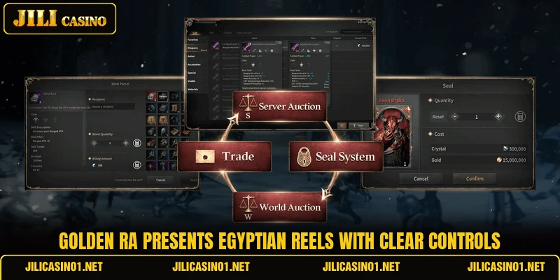 Golden RA presents Egyptian reels with clear controls Golden RA presents Egyptian reels with clear controls