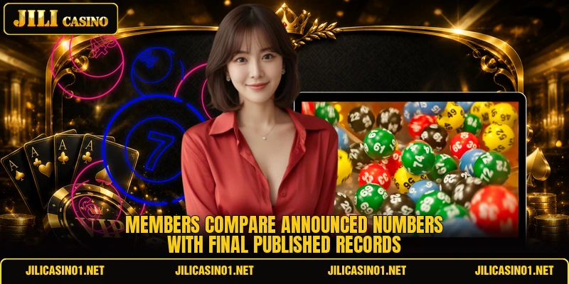Members compare announced numbers with final published records Members compare announced numbers with final published records