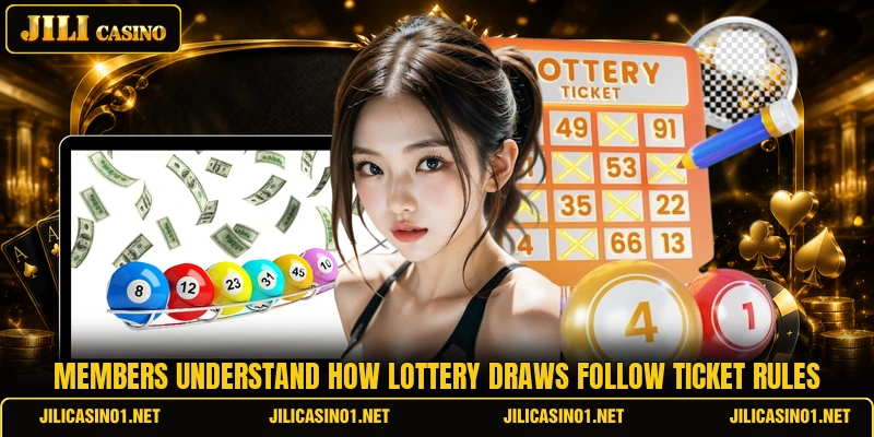 Members understand how lottery draws follow ticket rules Members understand how lottery draws follow ticket rules