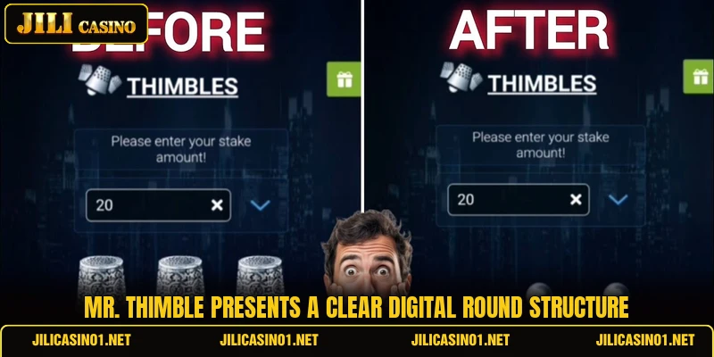 Mr. Thimble presents a clear digital round structure Mr. Thimble presents a clear digital round structure