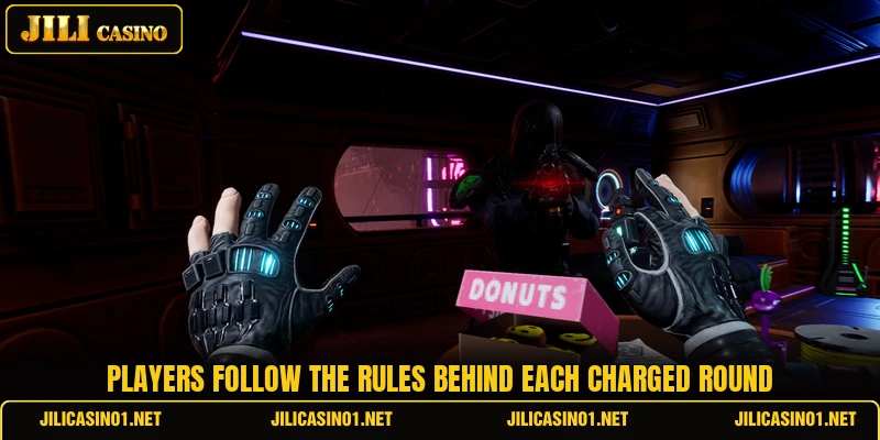 Players follow the rules behind each charged round Players follow the rules behind each charged round