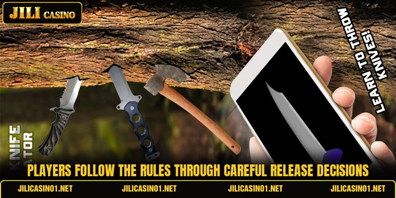 Players follow the rules through careful release decisions Players follow the rules through careful release decisions