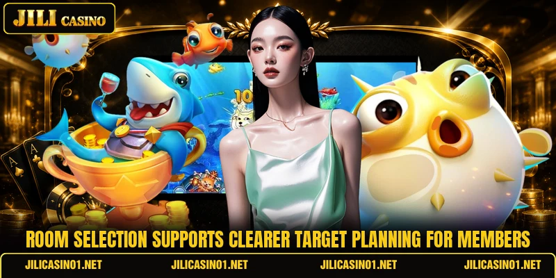 Room selection supports clearer target planning for members Room selection supports clearer target planning for members