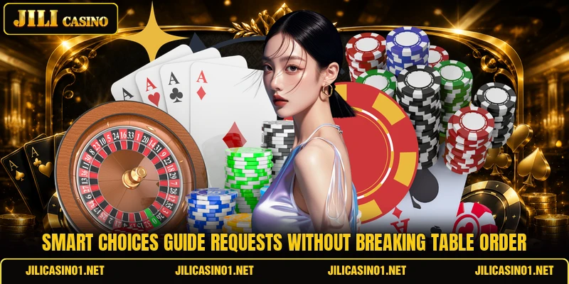 Smart choices guide requests without breaking table order Smart choices guide requests without breaking table order