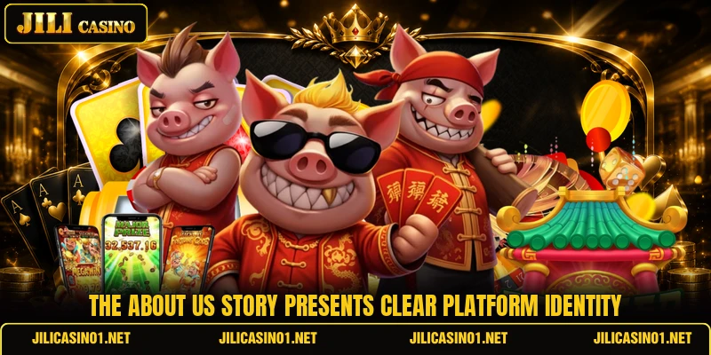 The about us story presents clear platform identity The about us story presents clear platform identity