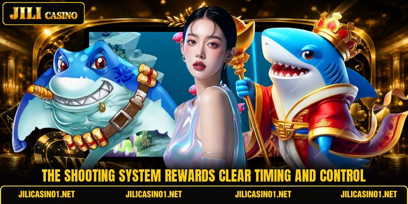 The shooting system rewards clear timing and control The shooting system rewards clear timing and control