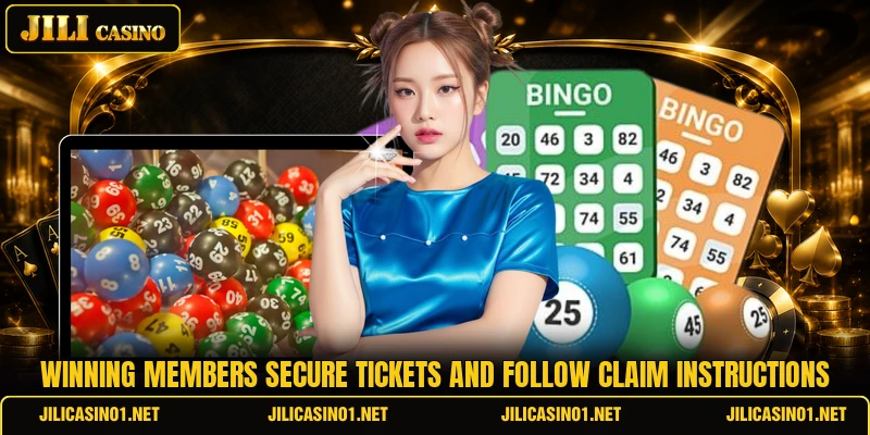 Winning members secure tickets and follow claim instructions Winning members secure tickets and follow claim instructions